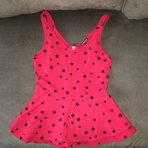 Express Peplum Star Top